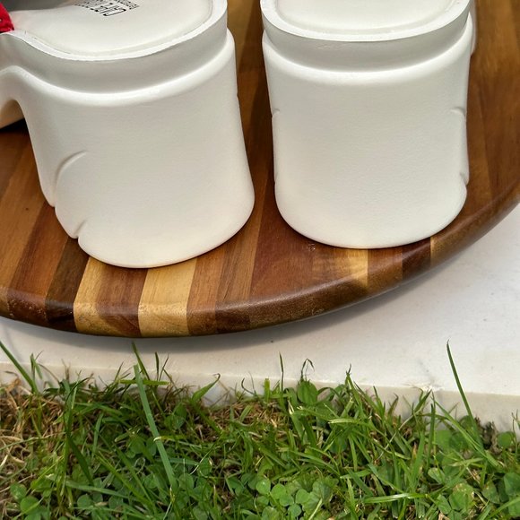 Cape Robbin Multi- Color Spandex Mid Block Heels Rhinestone Trim Sandals - Picture 10 of 10